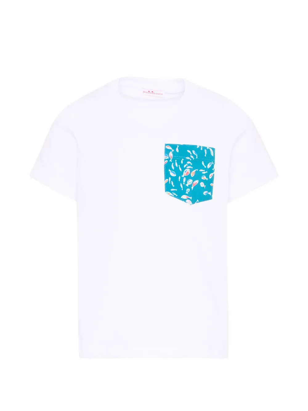 Pesciolino Rosso Kids pocket short-sleeve T-shirt - Bianco