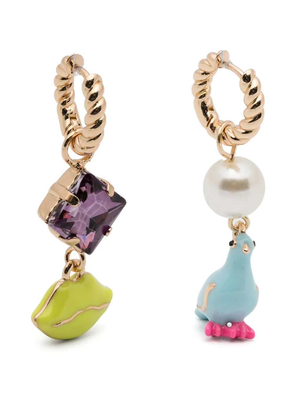 Essentiel Antwerp charm beaded earrings - Oro