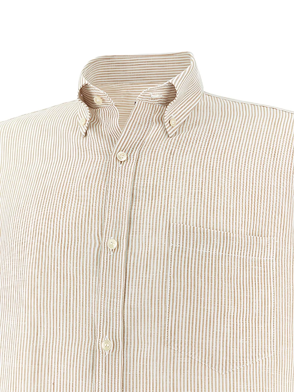 Paul & Shark Soffio striped linen shirt Beige