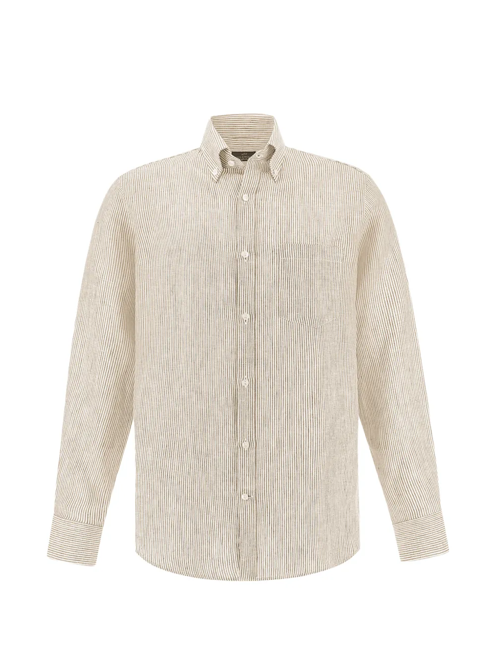 Paul & Shark Soffio striped linen shirt - Toni neutri