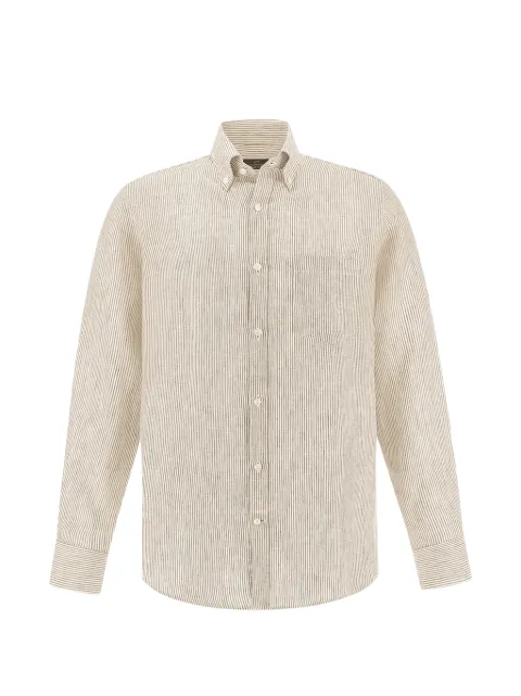 Paul & Shark Soffio striped linen shirt