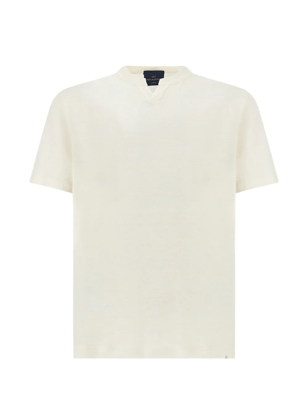Paul & Shark open-collar linen T-shirt - Toni neutri