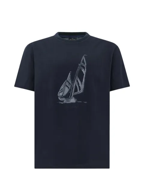 Paul & Shark graphic print structured T-shirt