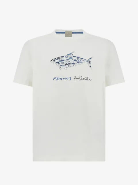 Paul & Shark Mikonos Real Estate 印花T恤