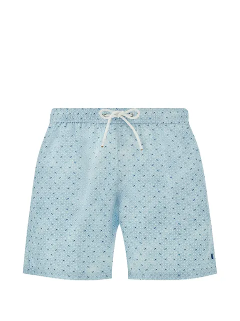 Paul & Shark Bermuda de praia com estampa de tubarão