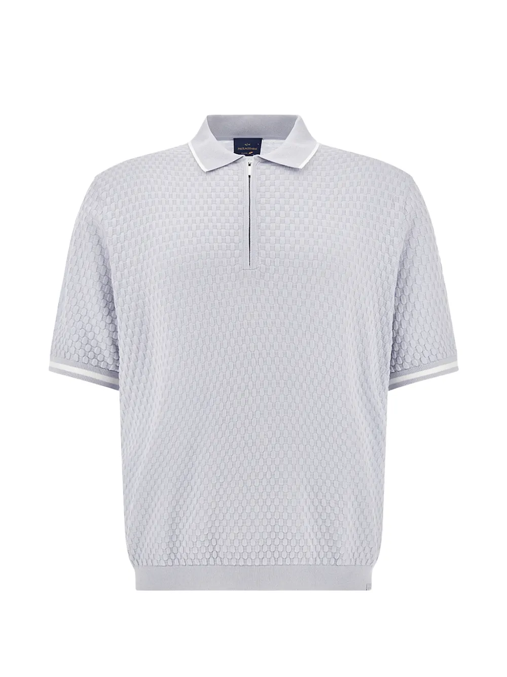 Paul & Shark zip-fastening cotton polo shirt - Grigio
