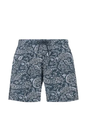 ETRO ペイズリースイムショーツ | パープル | FARFETCH JP