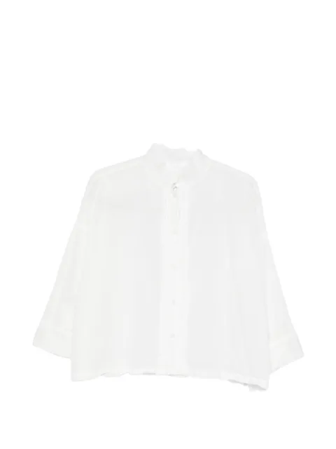 Ricorrrobe button mandarin collar top