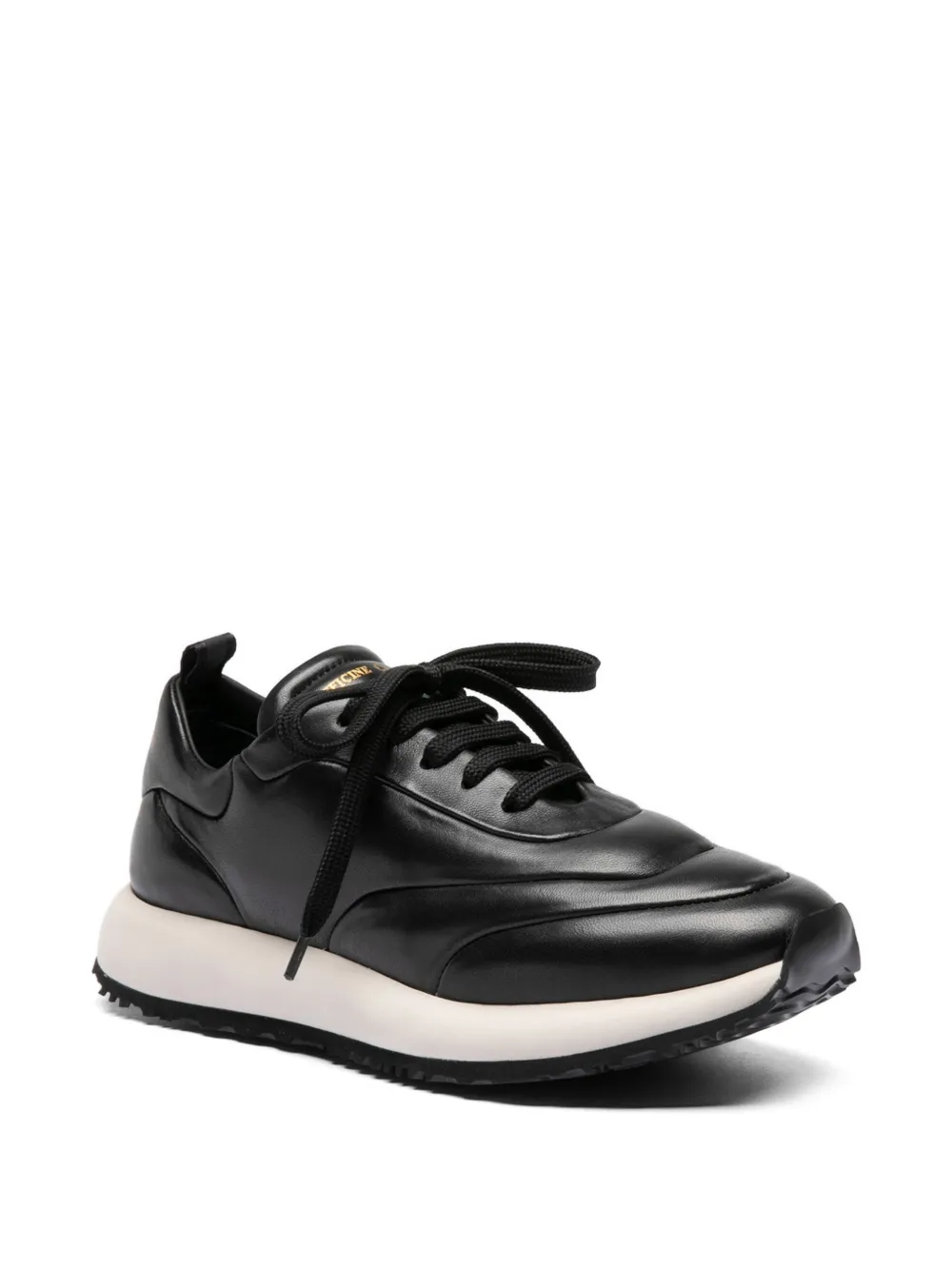 Officine Creative Solstice 101 leren sneakers Zwart