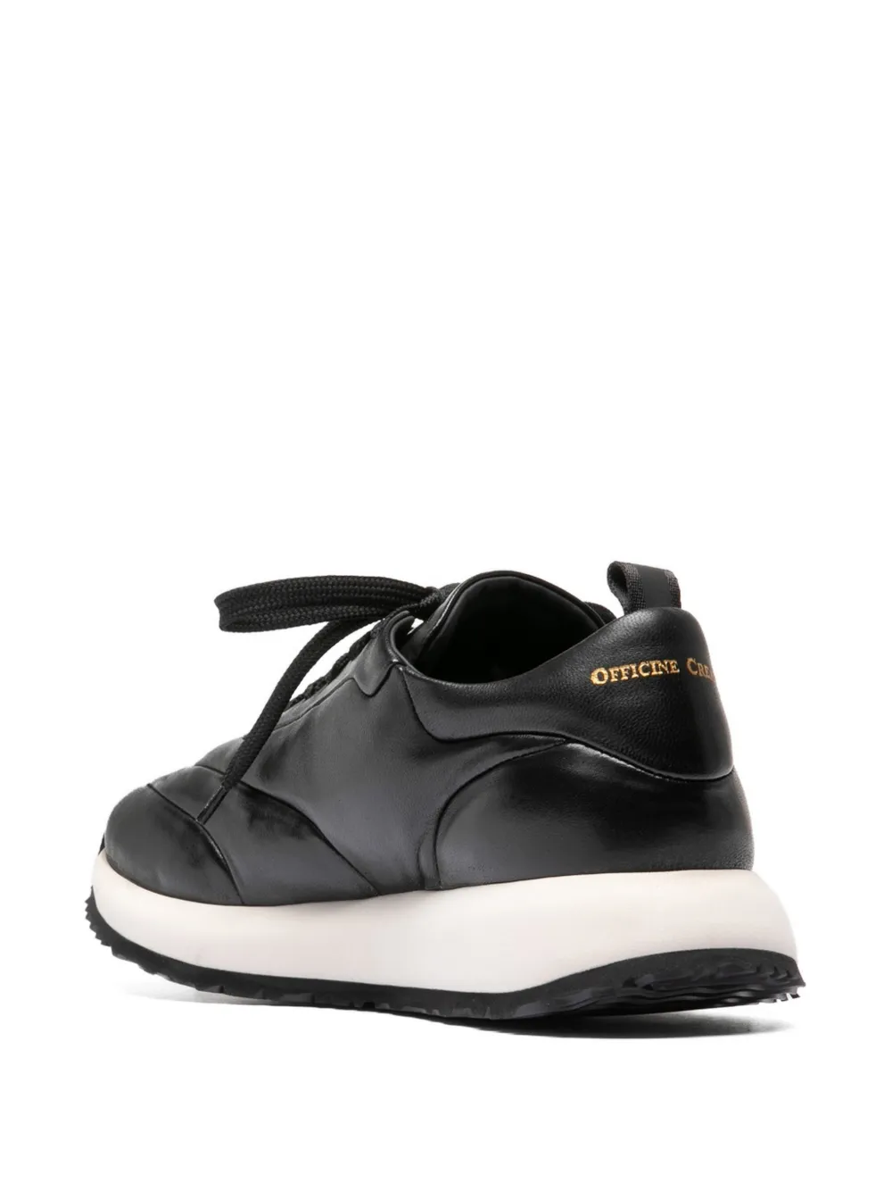 Officine Creative Solstice 101 leren sneakers Zwart