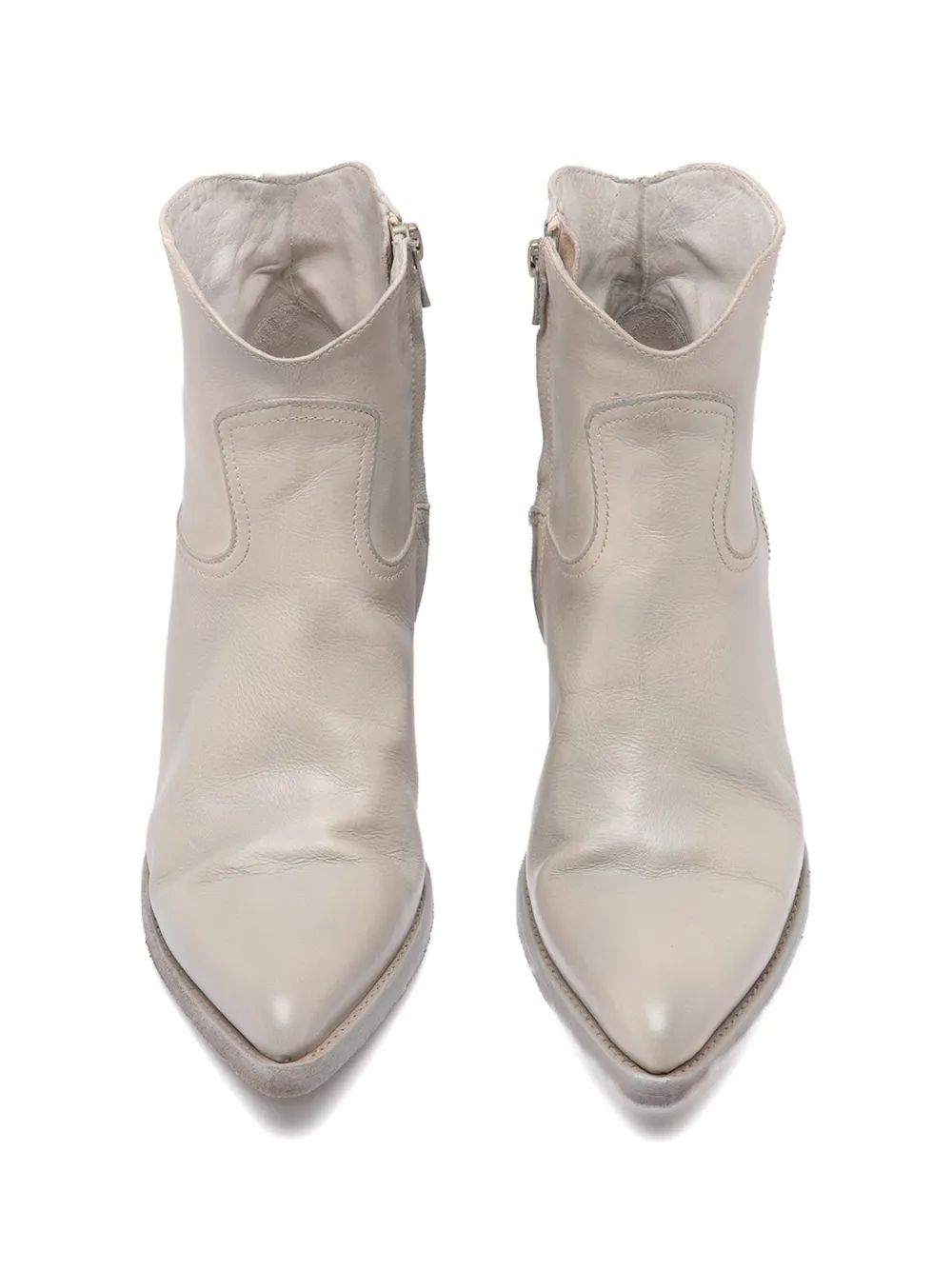 Officine Creative Wanda leren laarzen Wit