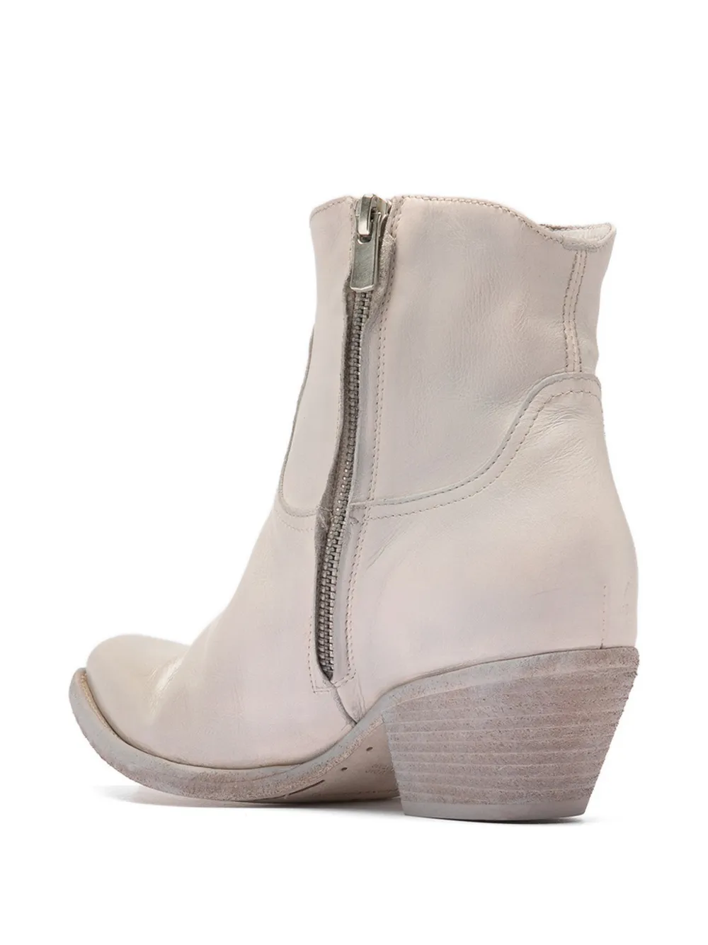 Officine Creative Wanda leren laarzen Wit