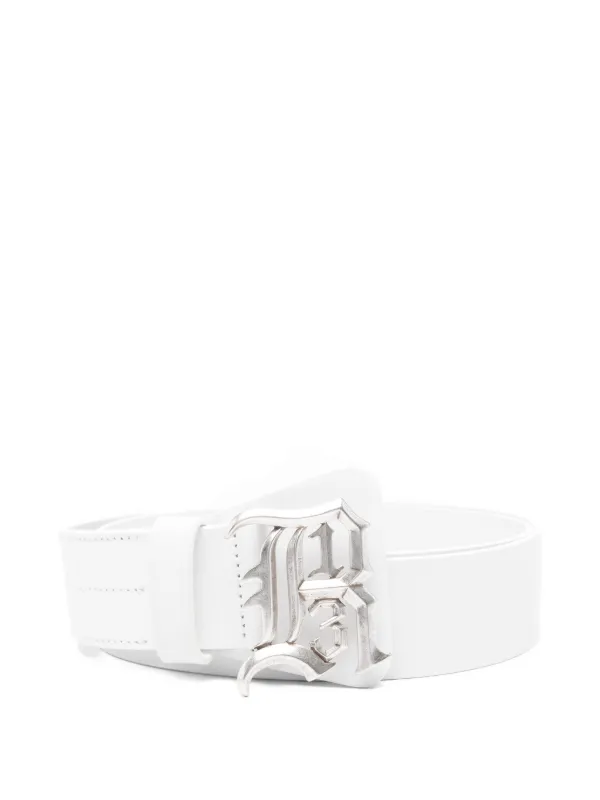 R13 Logo Belt in White