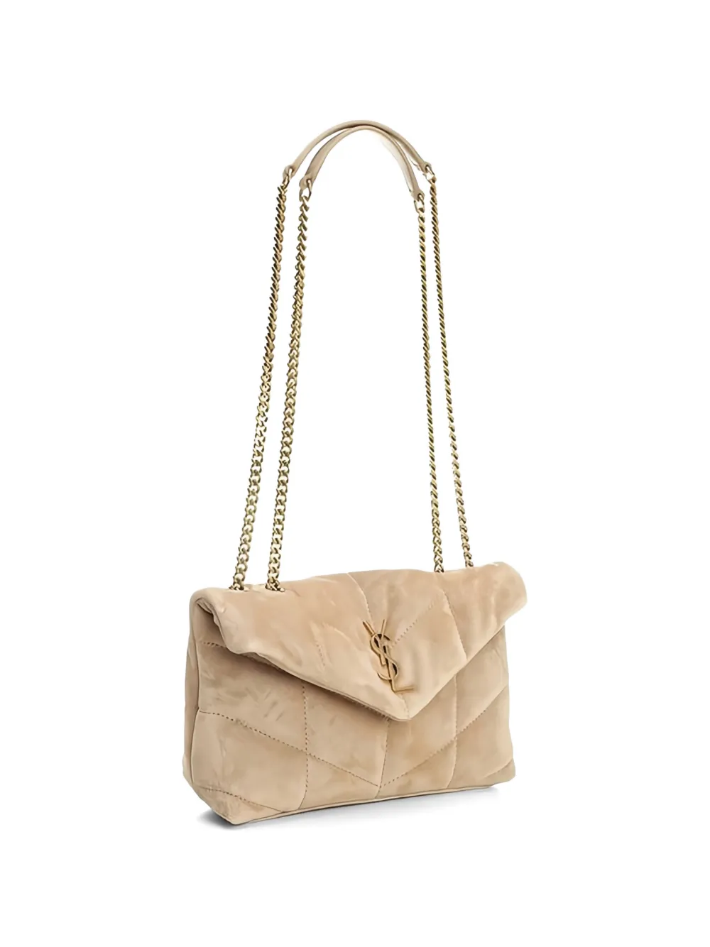  Saint Laurent Mini Toy Puffer Shoulder Bag - Neutrals 
