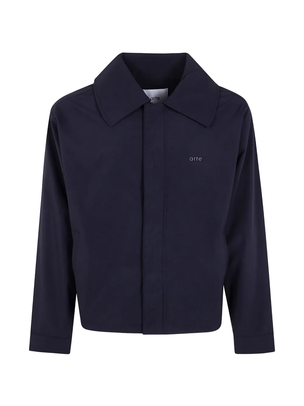 Arte Antwerp 로고 자수 집업 재킷 | 블루 | Image 1