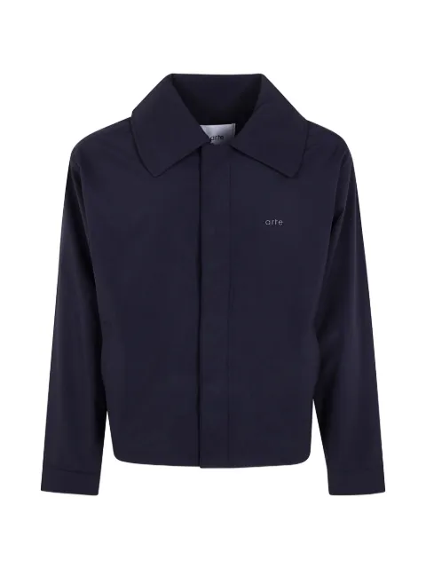 Arte Antwerp logo-embroidered zip-up jacket