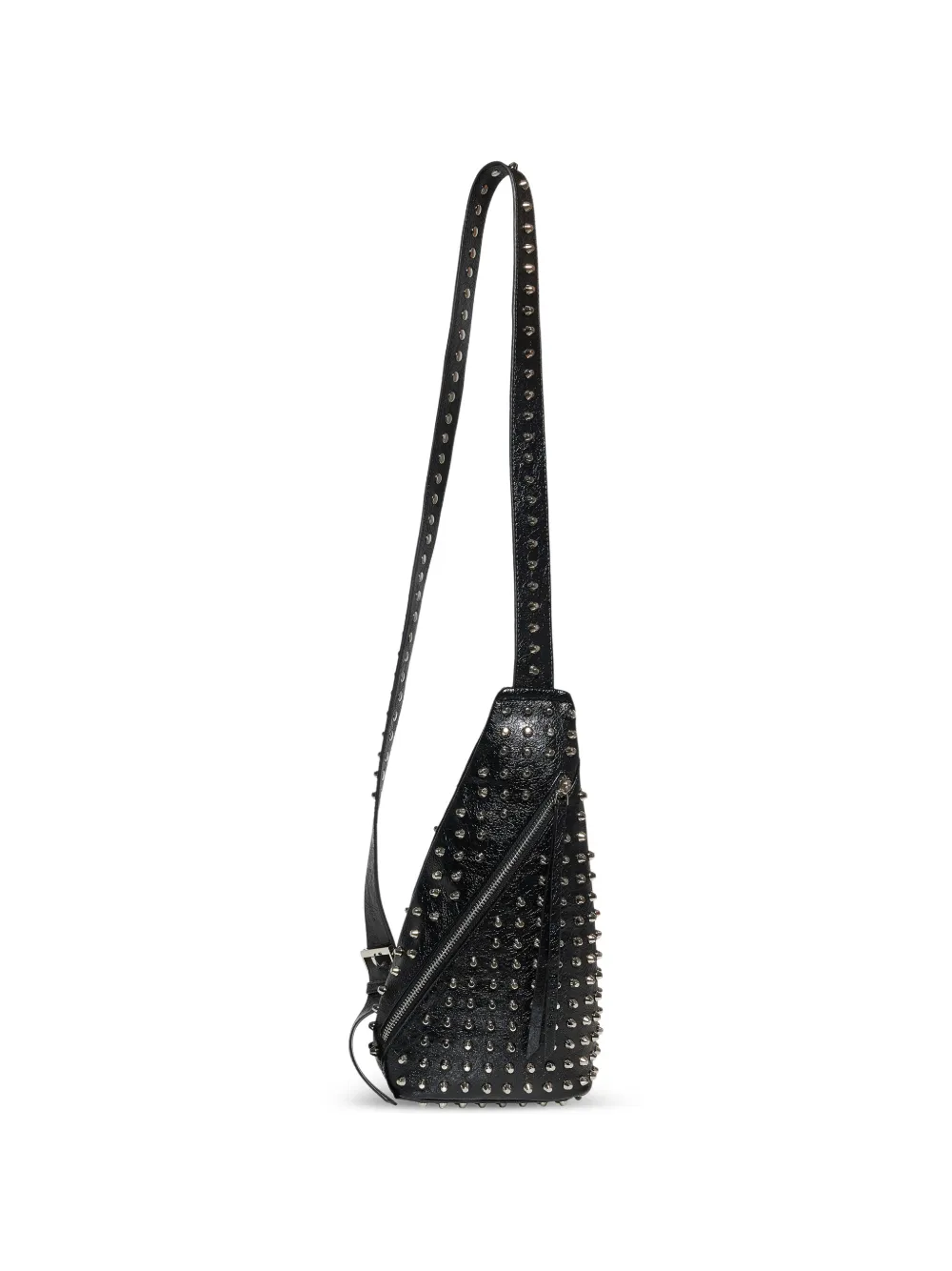 John Richmond Schoudertas met studs Zwart