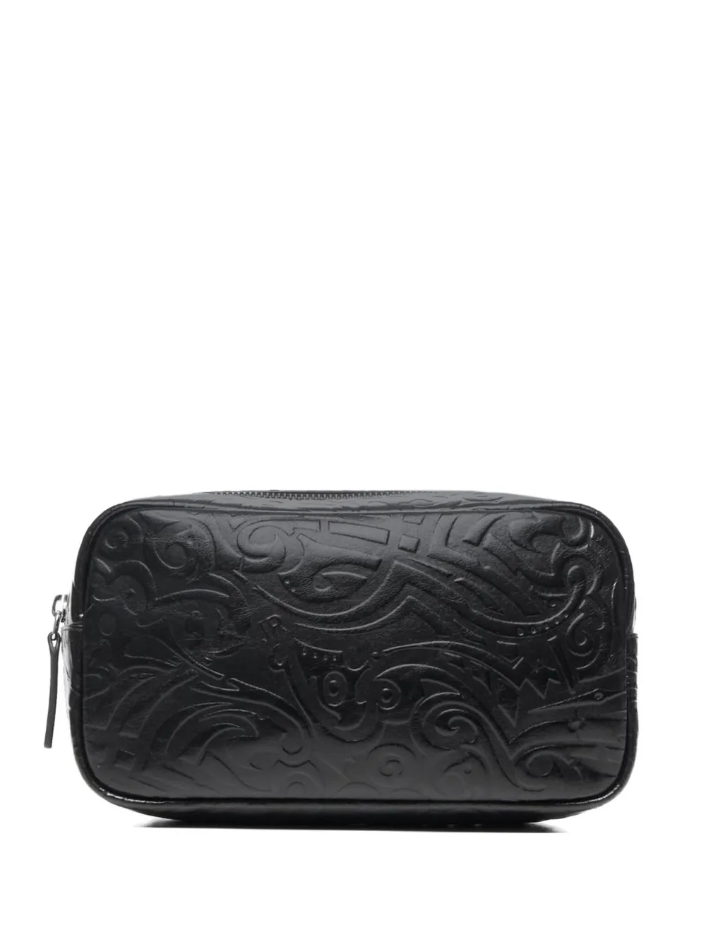 John Richmond embossed-pattern belt bag - Nero