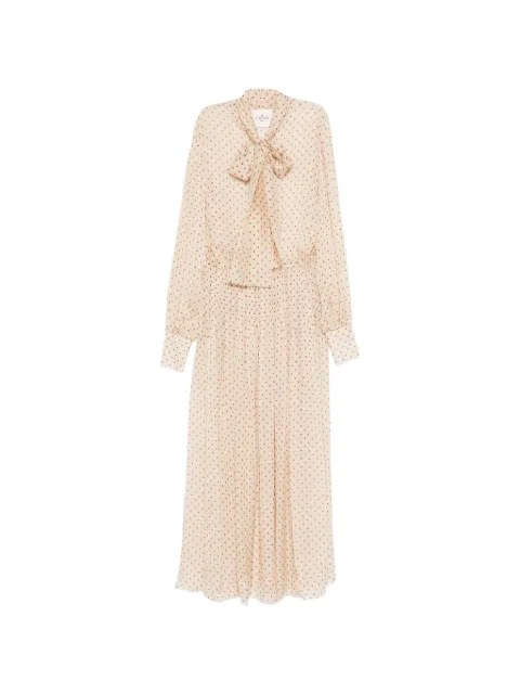 CRIDA Papavero polka dot maxi dress