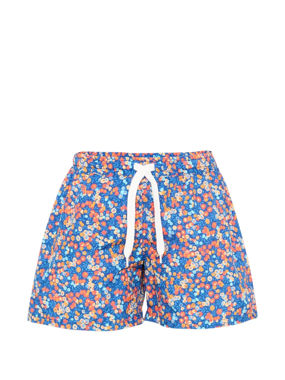 Pesciolino Rosso Kids floral-print swim shorts - Blu