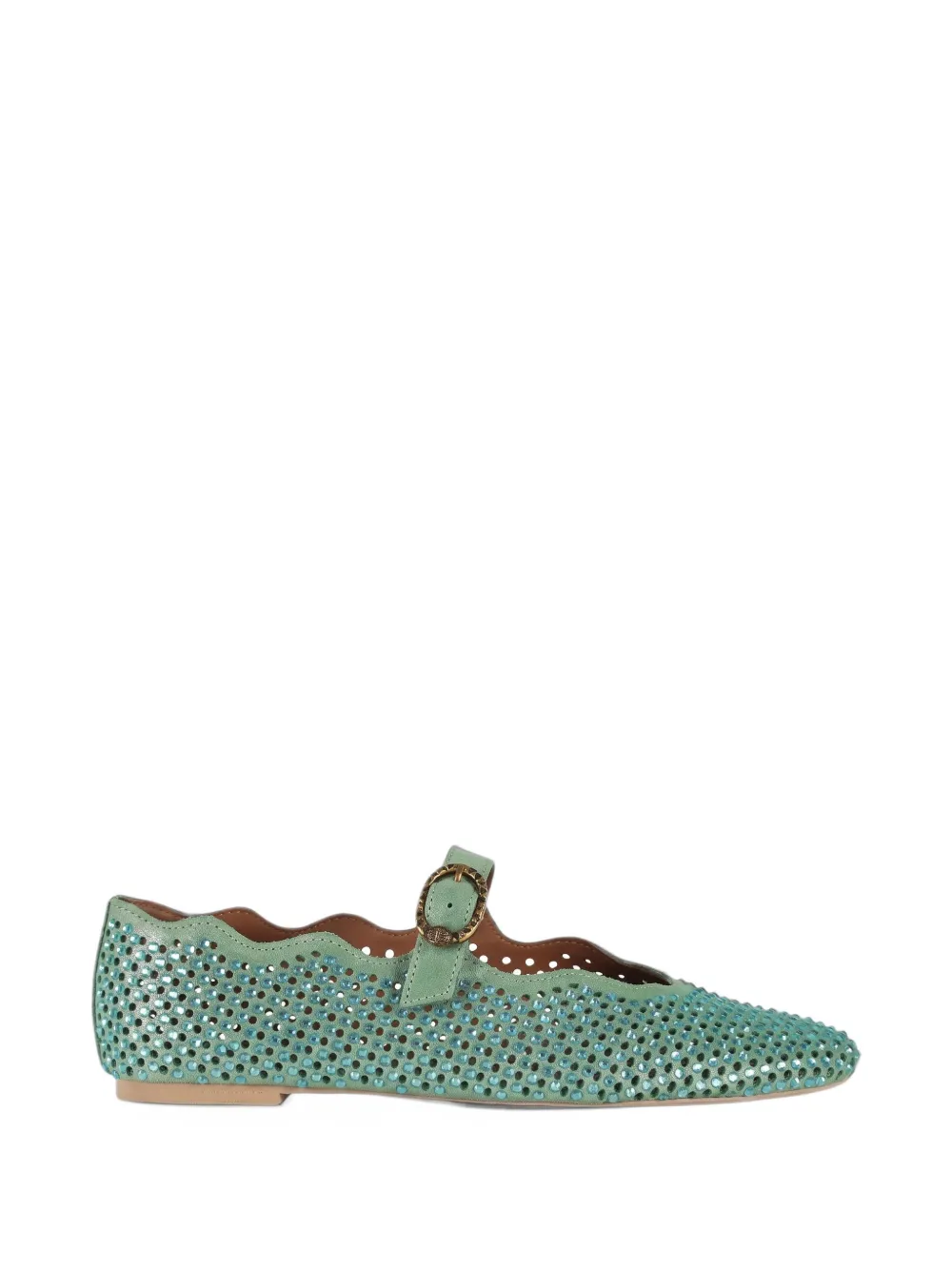 Kurt Geiger London Wavy Mayfair ballet flat - Verde