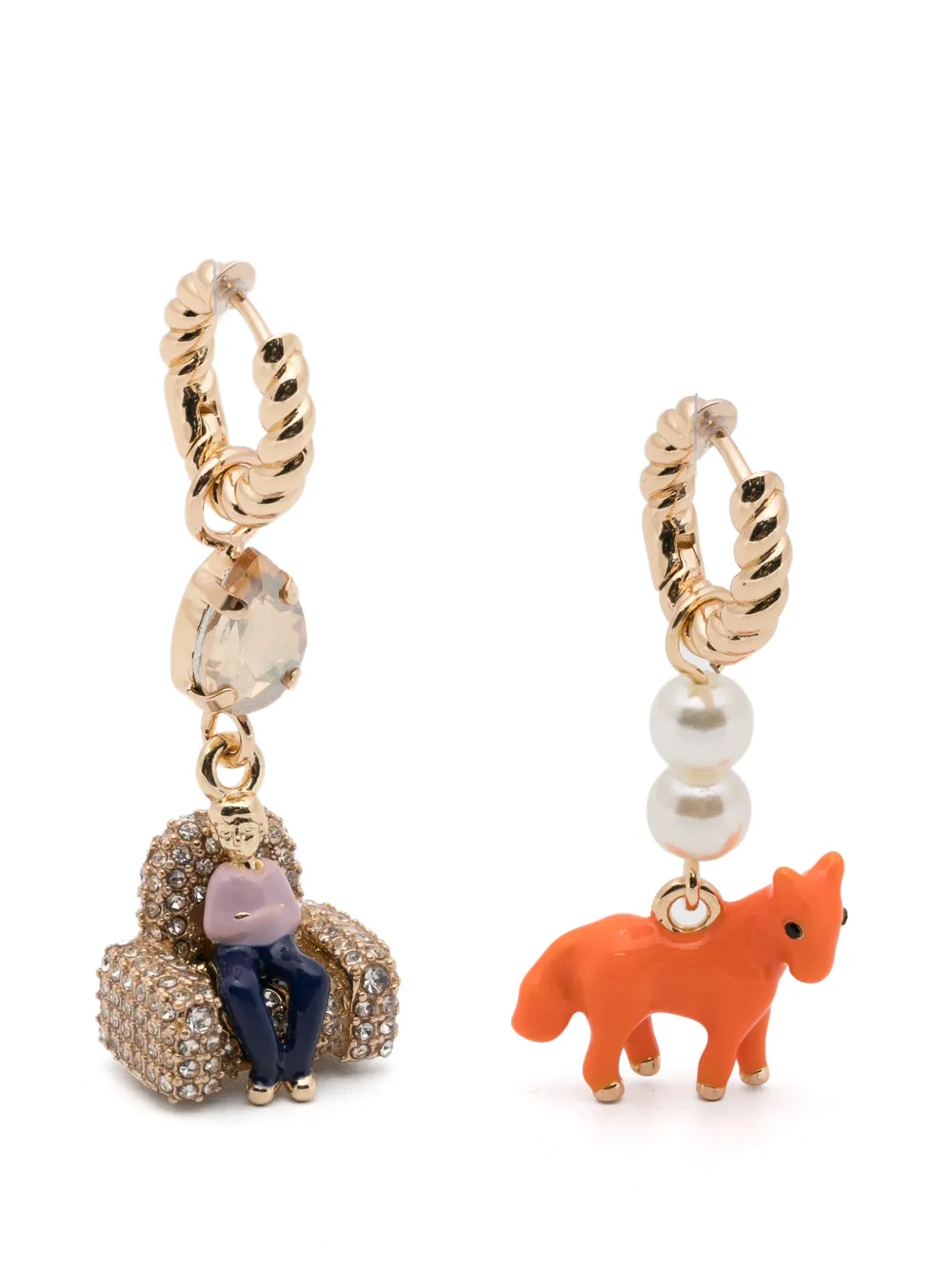 Essentiel Antwerp charm-pendant earrings - Oro