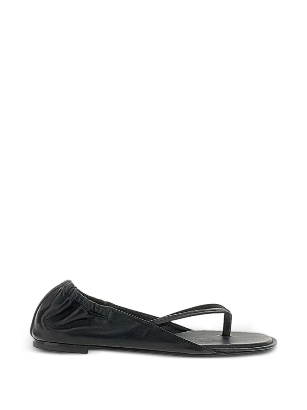 Jacquemus leather sandals Zwart
