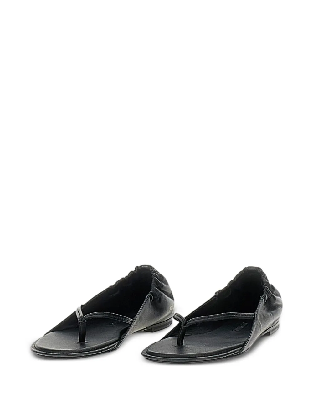 Jacquemus leather sandals Zwart