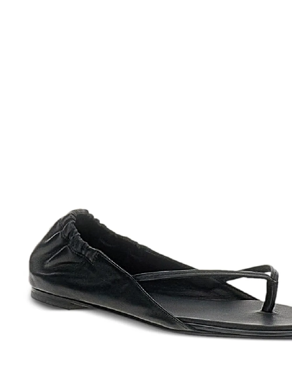 Jacquemus leather sandals Zwart