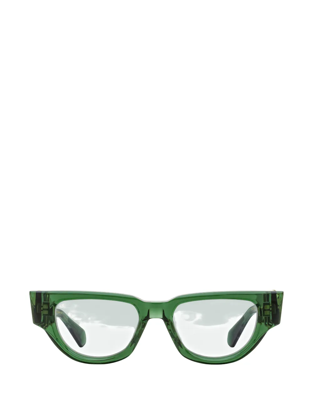 Valentino V-due Oversized-square Sunglasses In Green