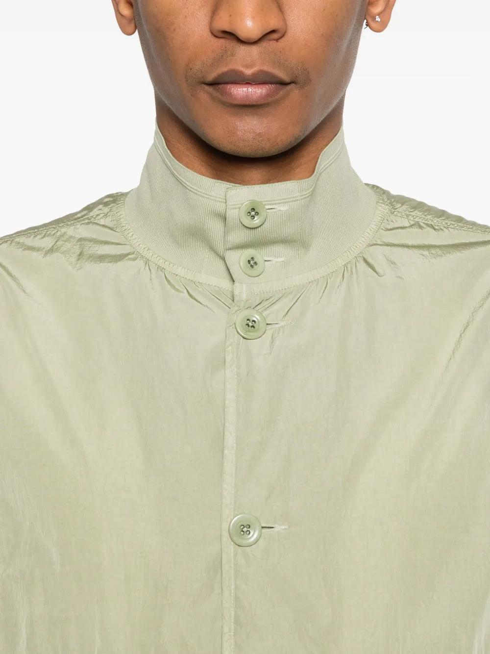 C.P. Company Button-up jack met Lens-detail Groen