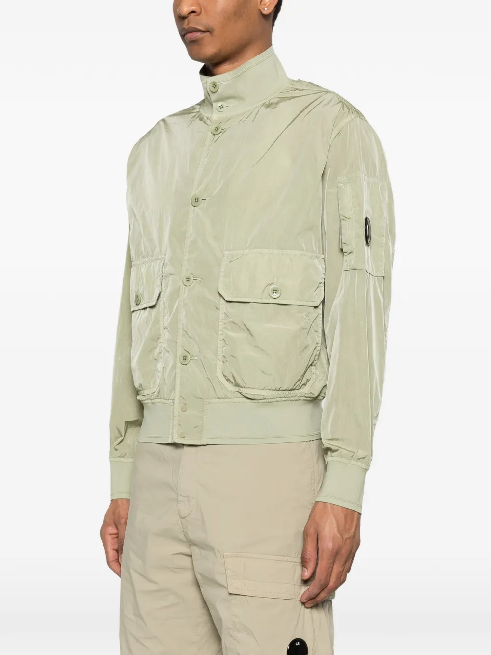 C.P. Company Button-up jack met Lens-detail Groen
