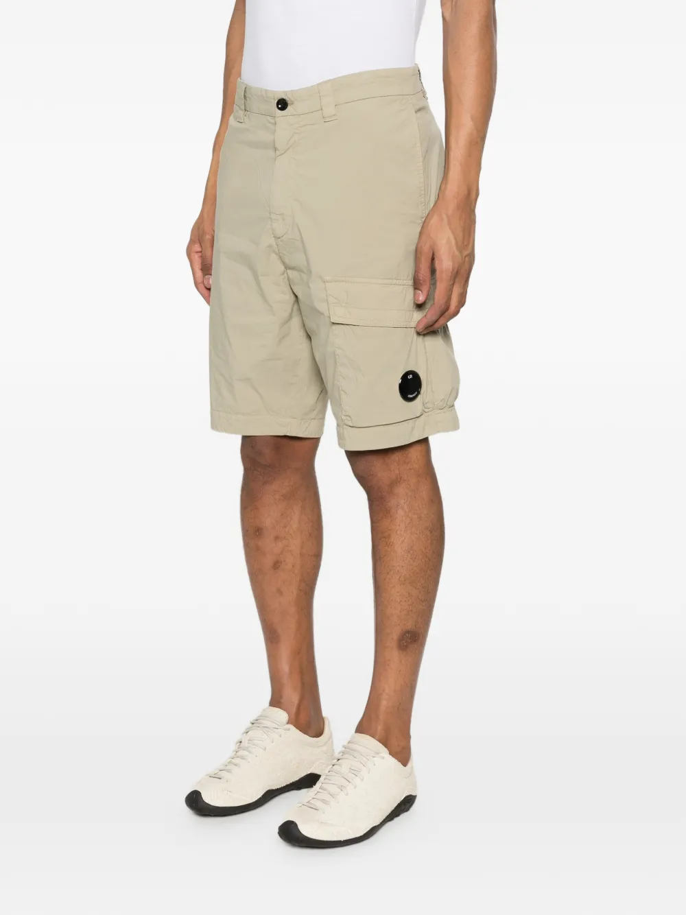 C.P. Company Shorts met logo Beige