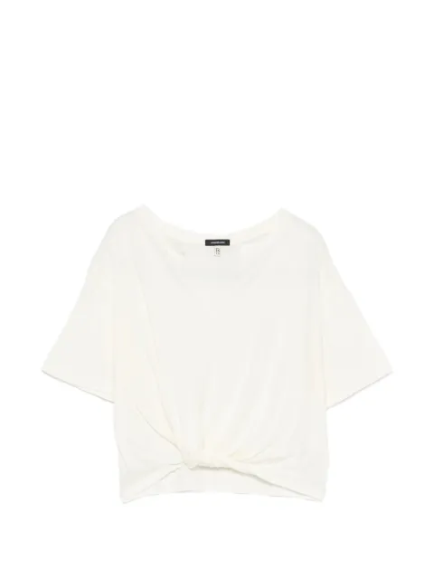 R13 knot V-neck T-shirt