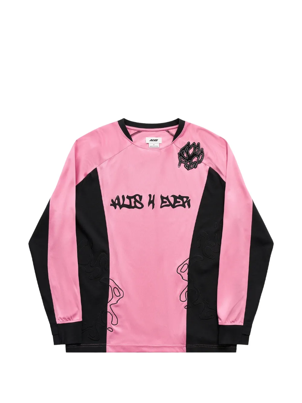 panelled long-sleeve T-shirt