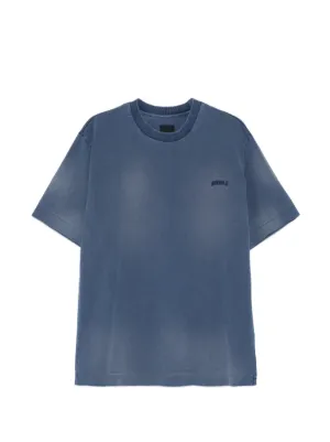 Balenciaga logo-print Cotton T-shirt | Blue | FARFETCH
