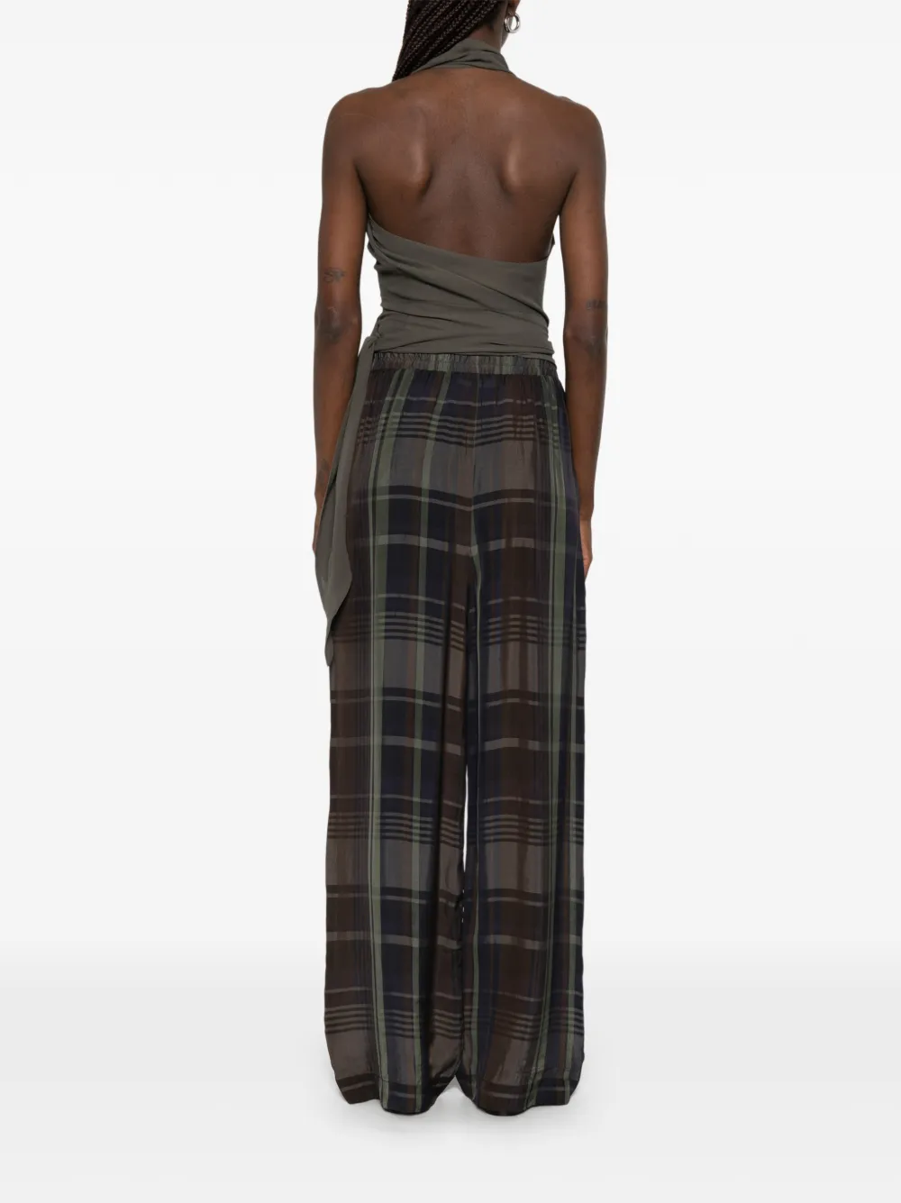 Cortana Tie-detail Blouse in Grey, view 4