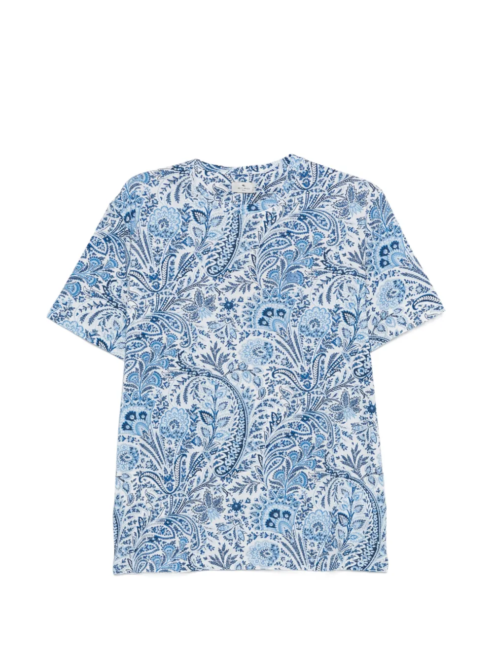 ETRO paisley-print T-shirt - Blau