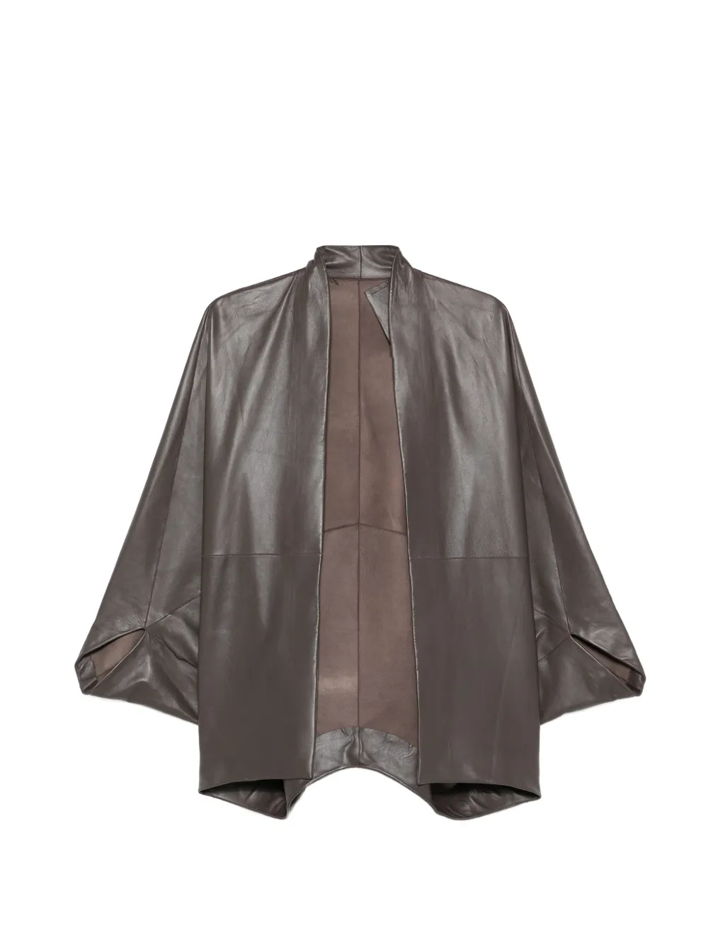 Cortana Opalo leather jacket - Marrone
