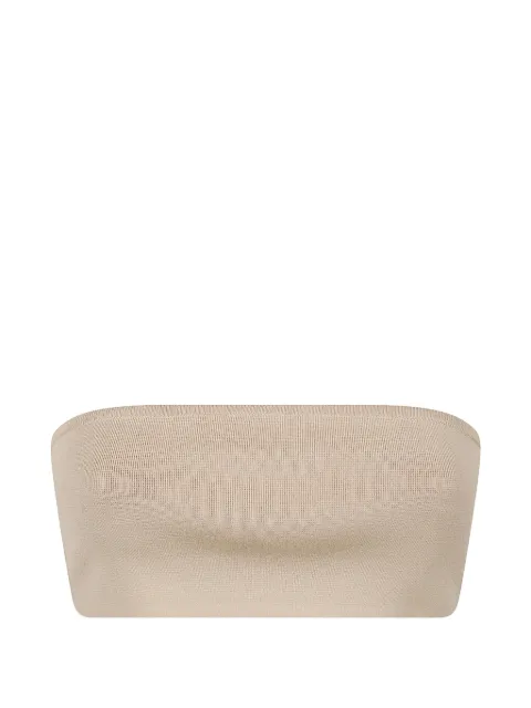 Max Mara fine-ribbed bandeau top