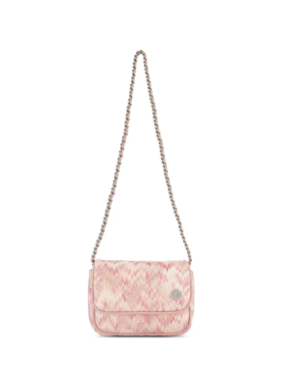 Missoni Kids zigzag-pattern chain-strap bag - Rosa
