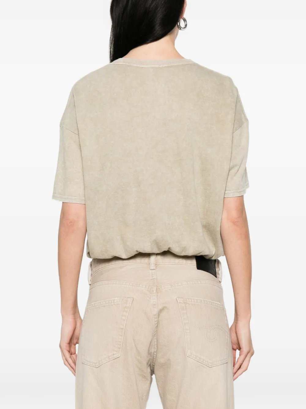 R13 T-shirt met korte mouwen Beige