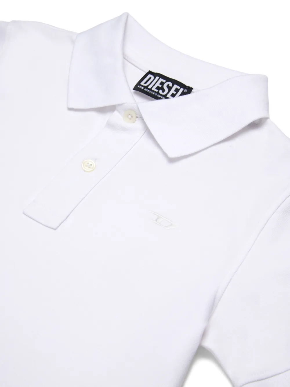 Diesel Kids Poloshirt met logo Wit
