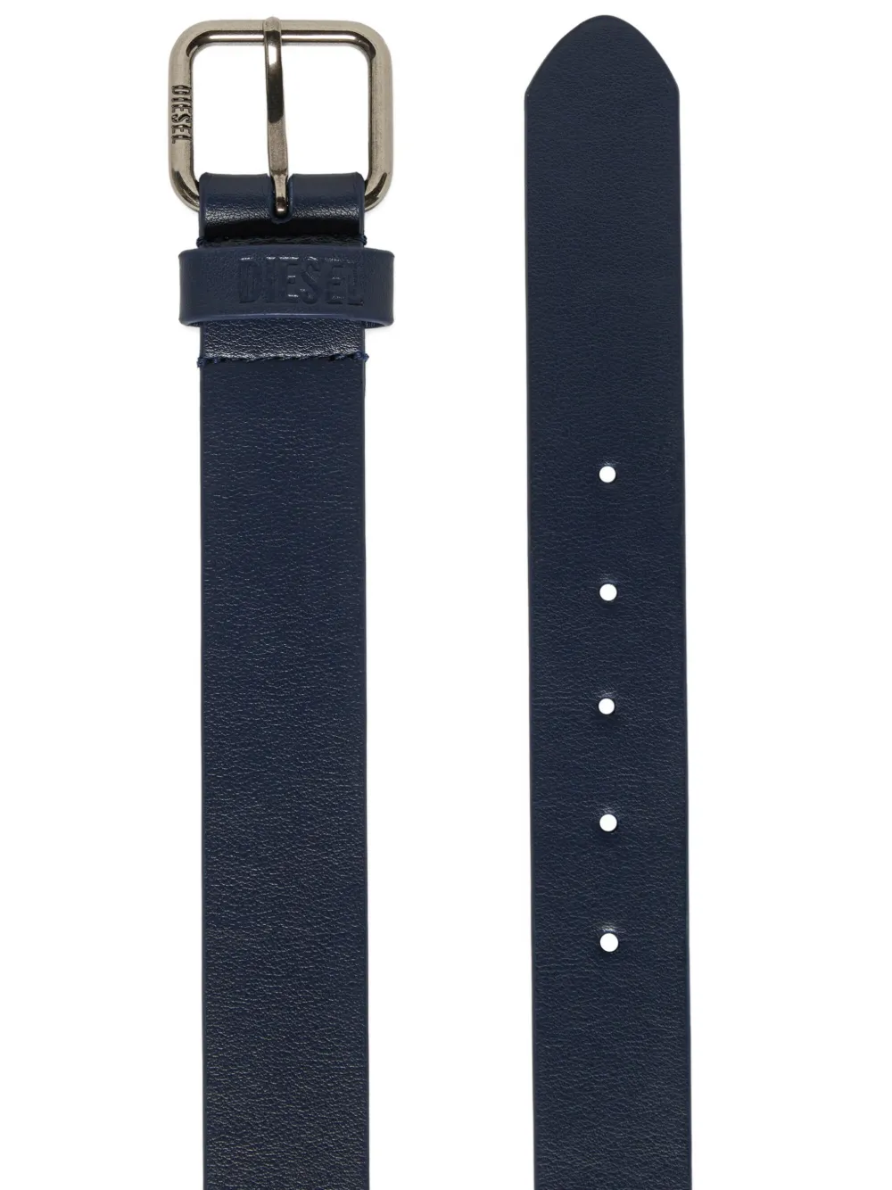 Diesel Kids Riem met logo-reliëf Blauw