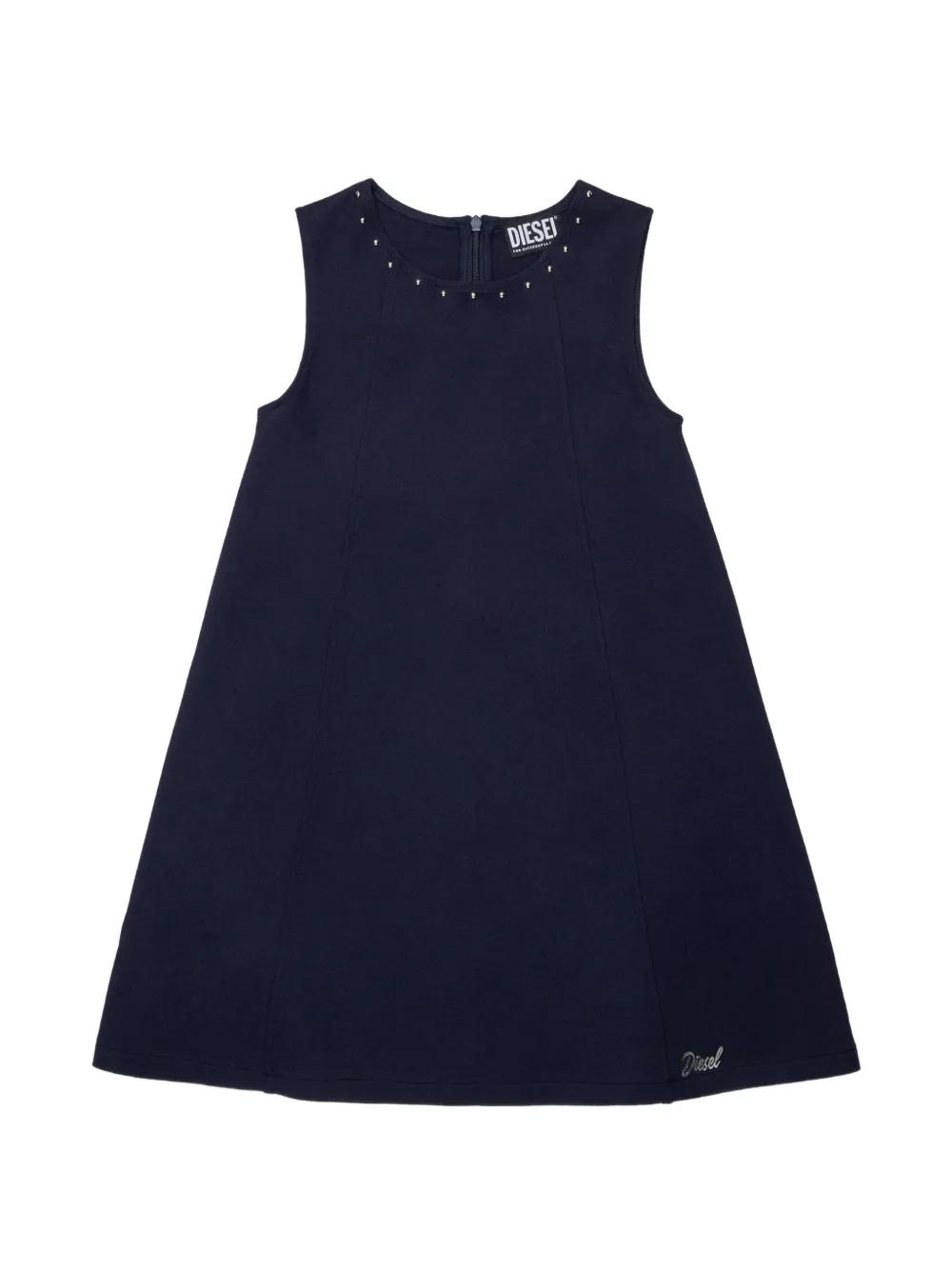 Diesel Kids Kleid mit Nieten - Blau