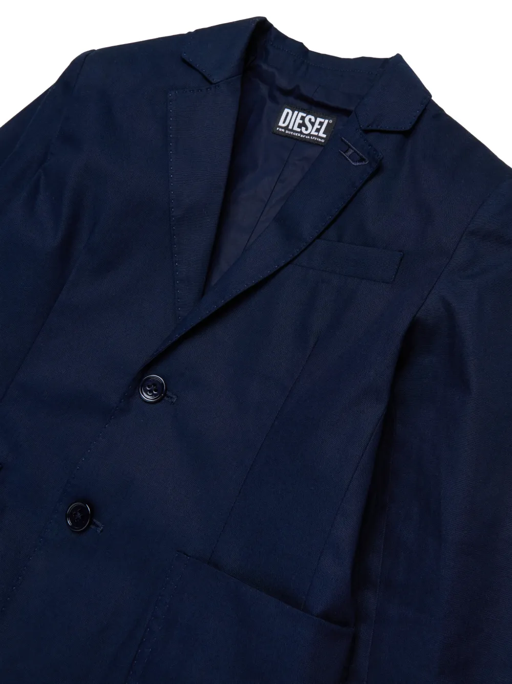 Diesel Kids Blazer met opgestikte zak Blauw