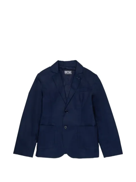 Diesel Kids logo patch pocket blazer