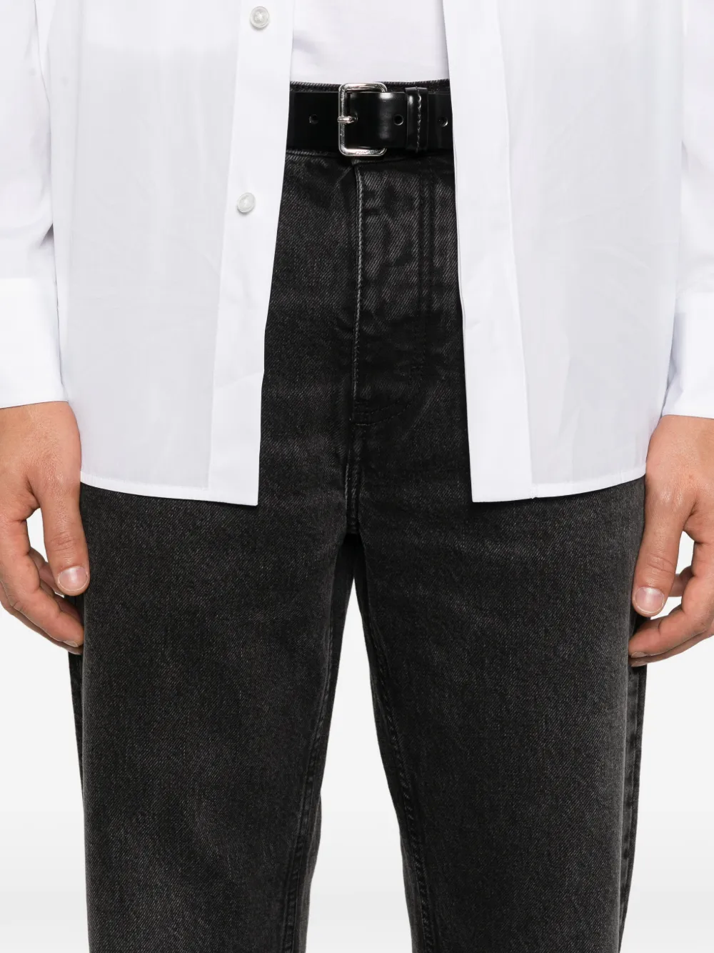 AMI Paris Straight denim jeans Zwart