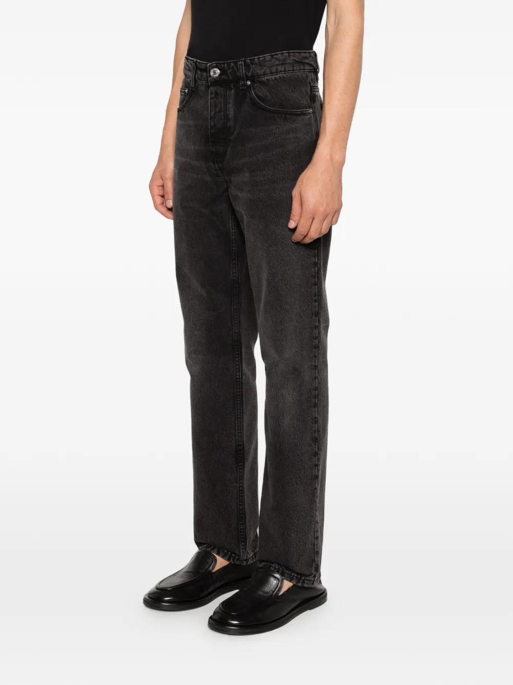 AMI Paris Straight denim jeans Zwart