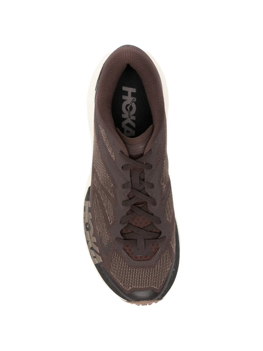 HOKA Mafate X sneakers met logo Bruin